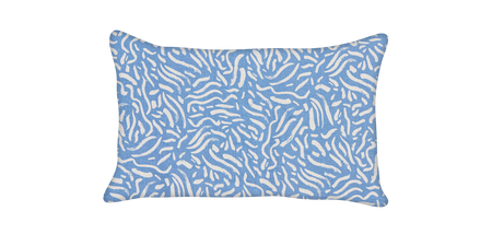 Custom Pillow - Lumbar - Chagall Andaman - Piping
