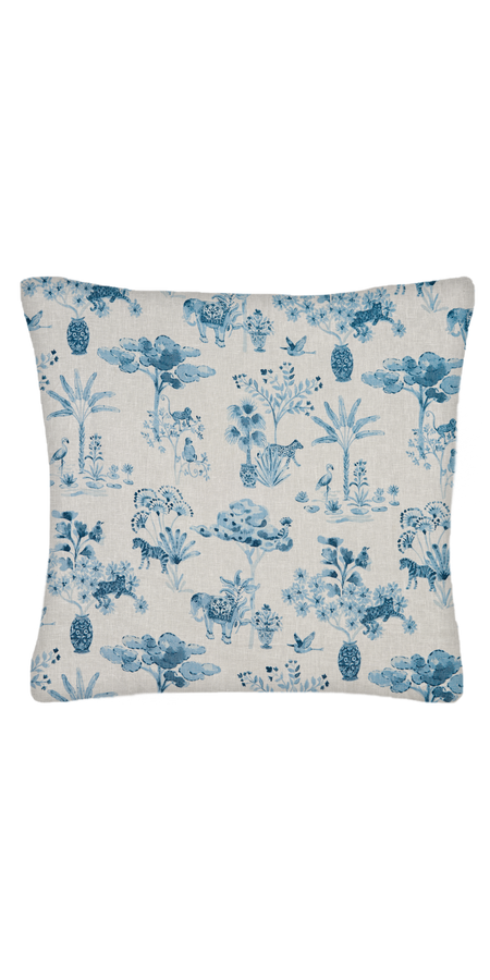Custom Pillow - Square - Jungle Dusk - Piping