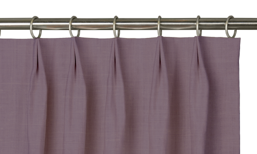 Custom Drape - Euro - Textured Lavendar - 27 " width x 103 " height