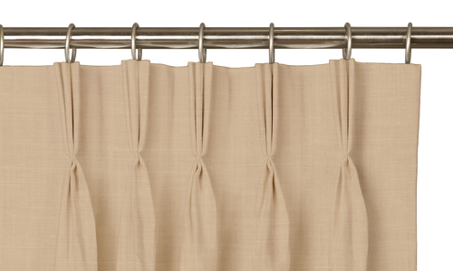 Custom Drape - Triple pinch - Dune - 64 " width x 15 " height