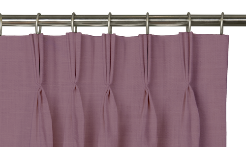 Custom Drape - Triple pinch - Textured Lavendar - 26 " width x 104 " height