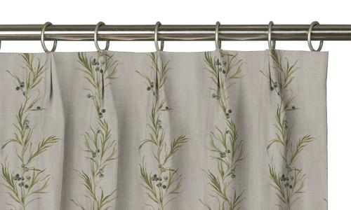 Custom Drape - Euro - Fern Linen - 16 " width x 22 " height