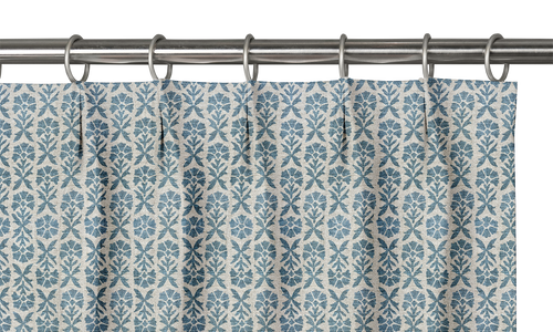 Custom Drape - Euro - Hollyhock Oxford - 42 " width x 102 " height