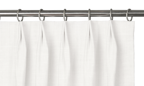 Custom Drape - Euro - Bright White - 61 1/2" width x 92 1/2" height