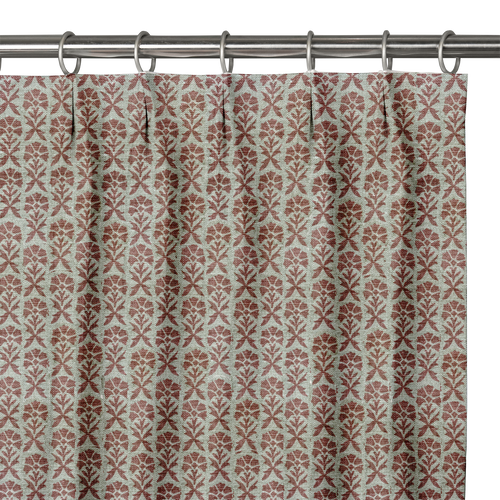 Custom Drape - Euro - Hollyhock Rose - 25 1/4" width x 90 " height