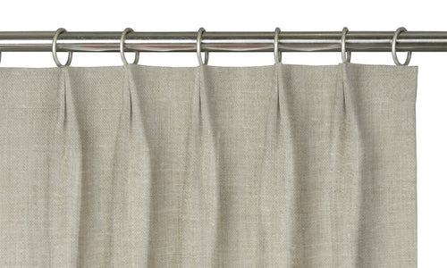Custom Drape - Euro - Light Stone - 28 " width x 88 " height
