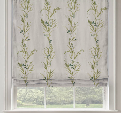 Custom Shade - Flat - Fern Linen - 28 " width x 36 " height