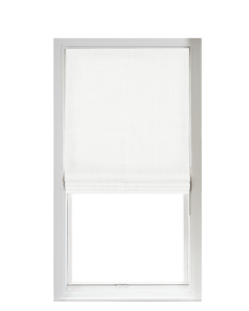 Custom Shade - Flat - Bright White - 37 " width x 73 1/4" height