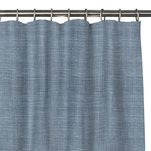 Custom Drape - Flat top - Textured Blue - 52 " width x 118 " height