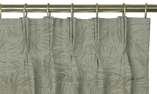 Custom Drape - Triple pinch - Trail Celadon - 66 1/2" width x 97 " height