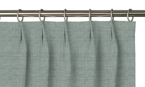 Custom Drape - Euro - Textured Mint - 30 " width x 84 " height