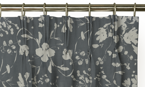 Custom Drape - Triple pinch - Courtyard Lake - 36 " width x 98 " height