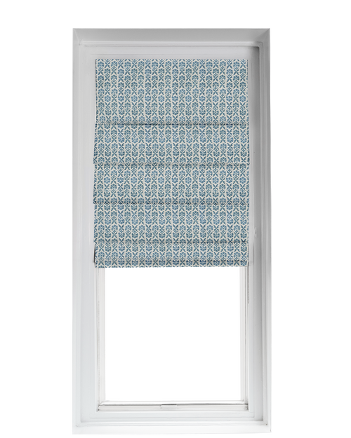 Custom Shade - Ribbed - Hollyhock Oxford - 48 1/4" width x 41 1/4" height
