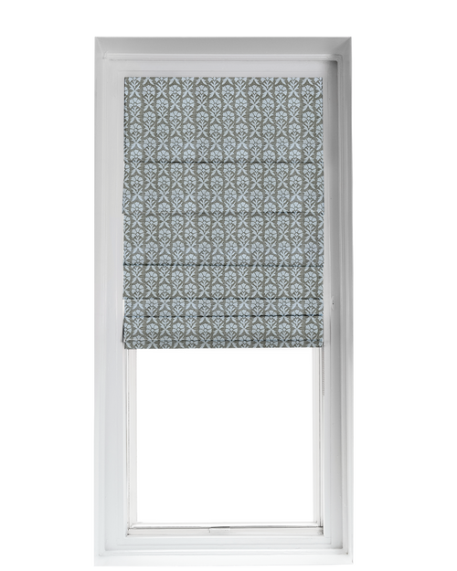 Custom Shade - Ribbed - Hollyhock Chalk - 73 " width x 65 " height