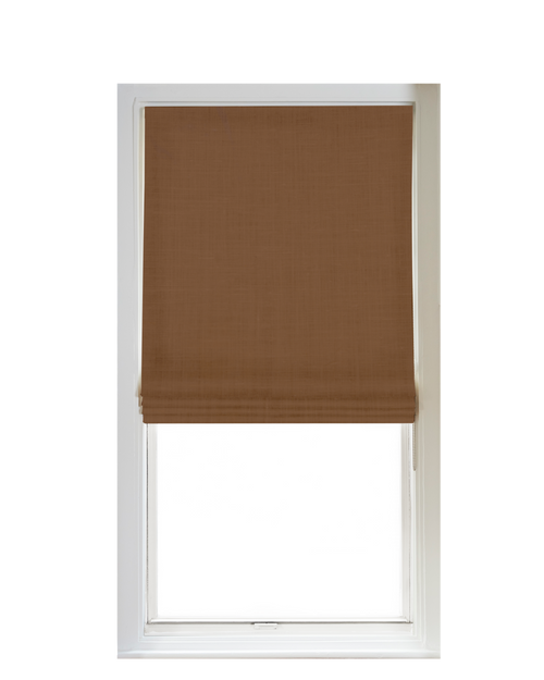 Custom Shade - Flat - Umber - 42 1/2" width x 62 1/2" height