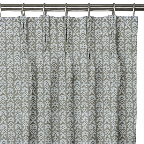 Custom Drape - Triple pinch - Hollyhock Chalk - 26 " width x 89 " height