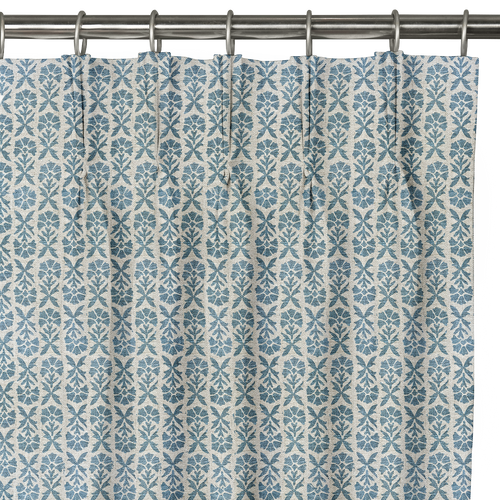 Custom Drape - Triple pinch - Hollyhock Oxford - 43 3/4" width x 102 " height