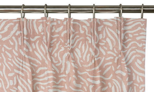 Custom Drape - Triple pinch - Chagall Rose - 25 " width x 96 " height