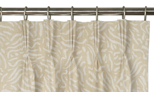 Custom Drape - Triple pinch - Chagall Sahara - 5 " width x 9 3/8" height