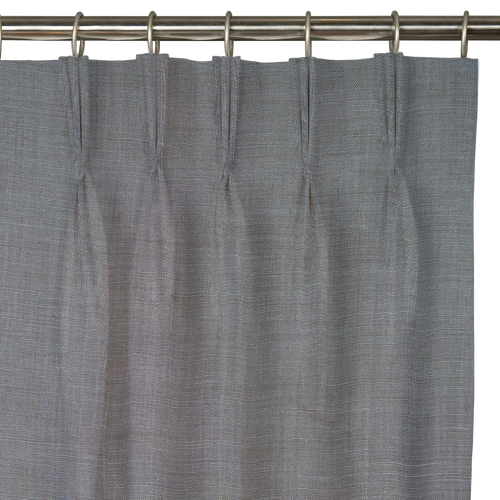 Custom Drape - Triple pinch - Fog - 45 " width x 95 " height