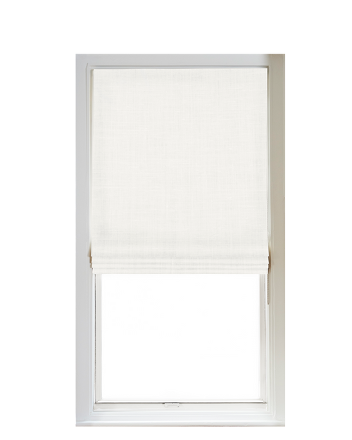 Custom Shade - Flat - Ivory - 28 1/4" width x 50 " height
