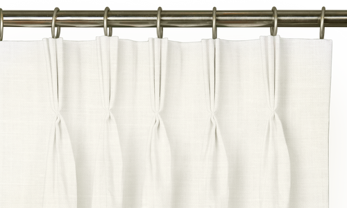 Custom Drape - Triple pinch - Ivory - 27 " width x 30 " height