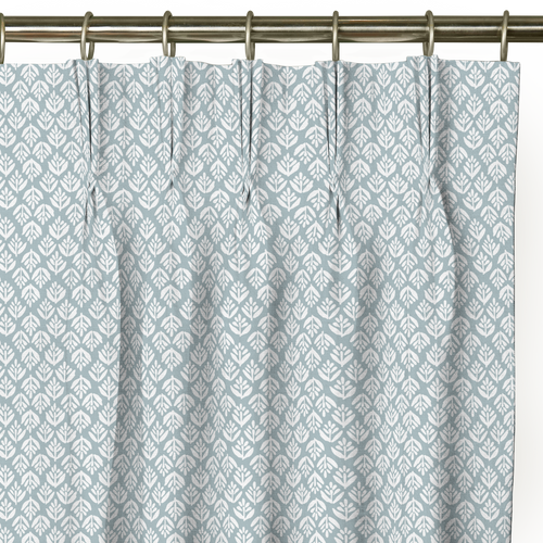 Custom Drape - Triple pinch - Jaipur Sky - 27 " width x 72 " height