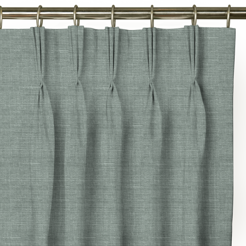 Custom Drape - Triple pinch - Textured Mint - 48 " width x 92 3/4" height