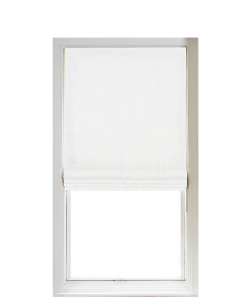 Custom Shade - Flat - Soft Snow - 30 " width x 50 " height