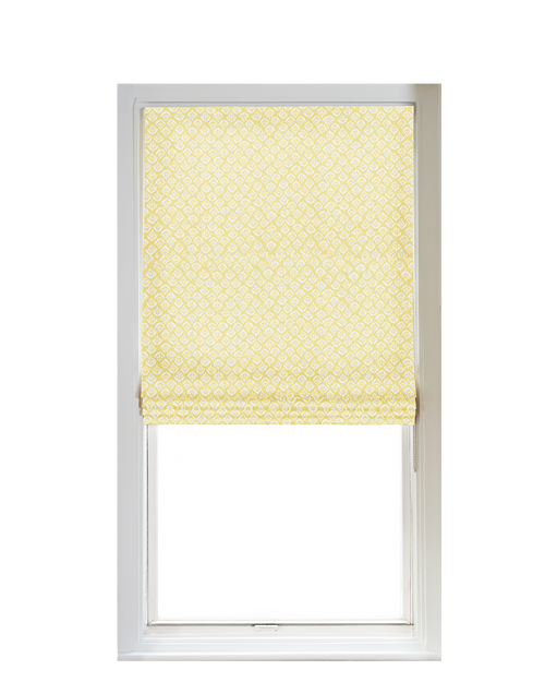 Custom Shade - Flat - Jaipur Gold - 24 1/8" width x 19 3/8" height