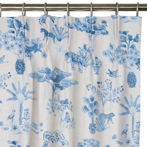 Custom Drape - Triple pinch - Jungle Dusk - 5 " width x 9 " height