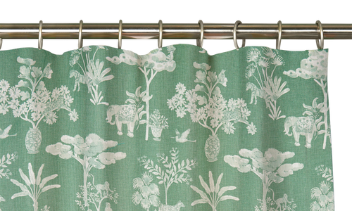 Custom Drape - Flat top - Jungle Garden - 5 " width x 10 " height