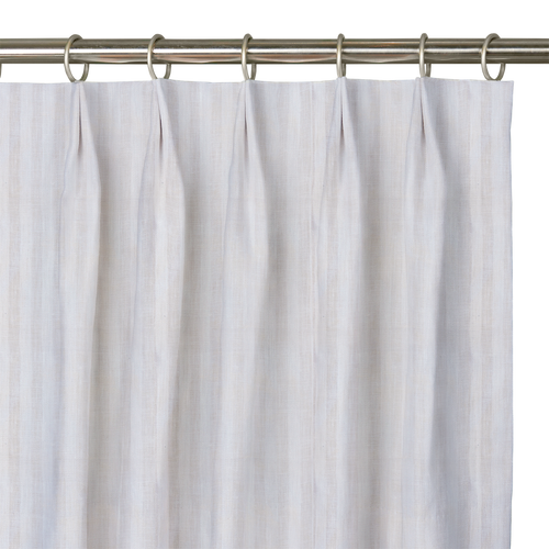 Custom Drape - Euro - Striped Oyster - 5 " width x 9 " height