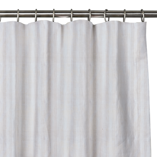 Custom Drape - Flat top - Striped Oyster - 34 " width x 93 " height