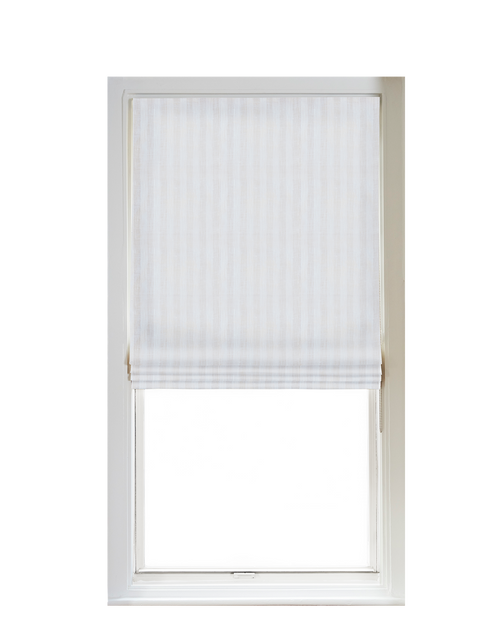 Custom Shade - Flat - Striped Oyster - 36 " width x 36 " height