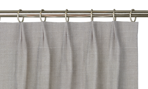 Custom Drape - Euro - Textured Grey - 54 " width x 98 " height