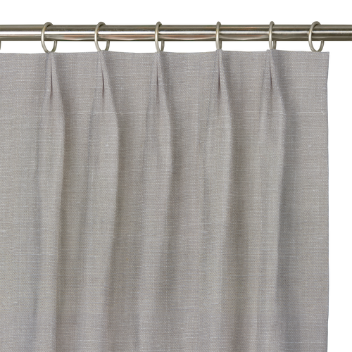 Custom Drape - Euro - Textured Grey - 48 " width x 82 " height