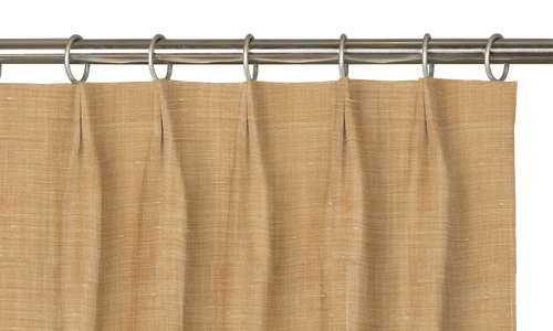 Custom Drape - Euro - Textured Marigold - 30 " width x 94 " height