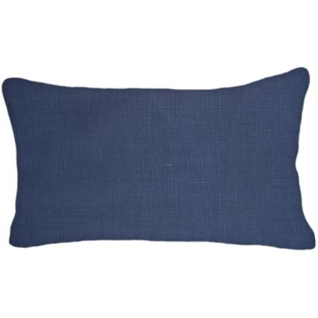 Custom Pillow - Lumbar - Deep Sea - Piping