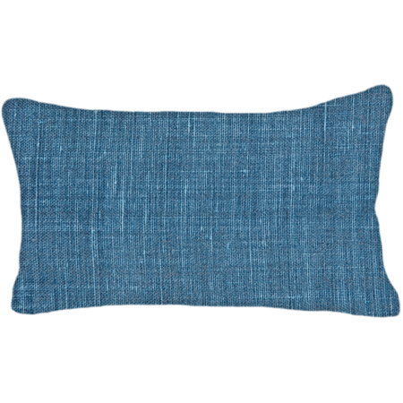 Custom Pillow - Lumbar - Textured Navy - None