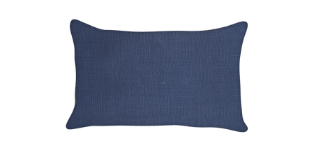Custom Pillow - Lumbar - Deep Sea - Piping