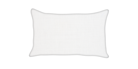 Custom Pillow - Lumbar - Ivory - Piping