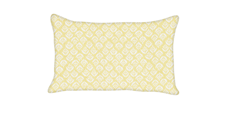 Custom Pillow - Lumbar - Jaipur Gold - Piping