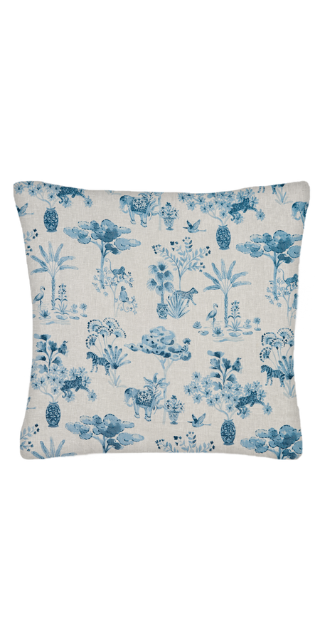Custom Pillow - Square - Jungle Dusk - Piping