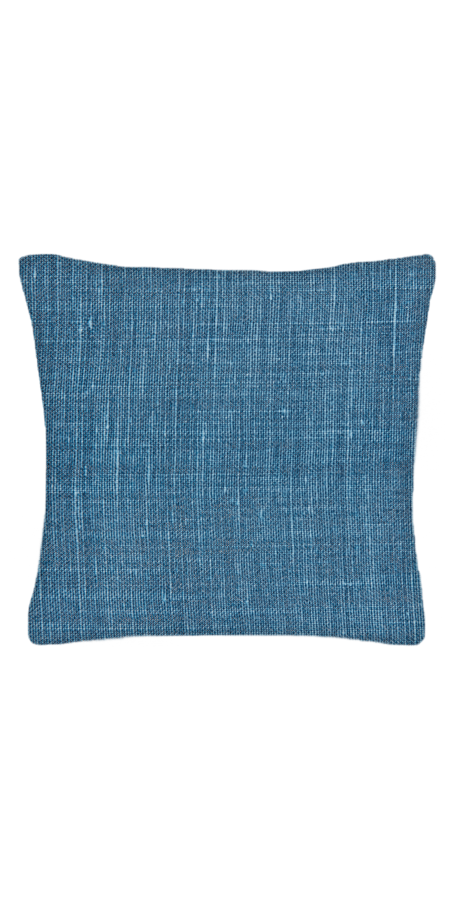 Custom Pillow - Square - Textured Navy - Piping