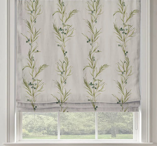 Custom Shade - Flat - Fern Linen - 33 " width x 52 3/4" height