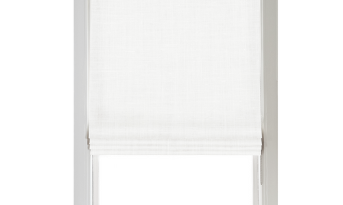 Custom Shade - Flat - Bright White - 31 1/8" width x 49 1/2" height