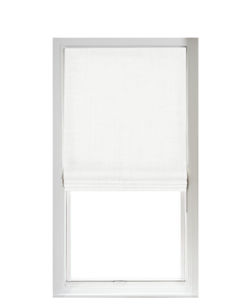 Custom Shade - Flat - Bright White - 25 3/4" width x 55 " height