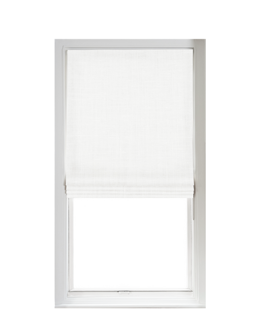 Custom Shade - Flat - Bright White - 41 7/8" width x 44 1/2" height