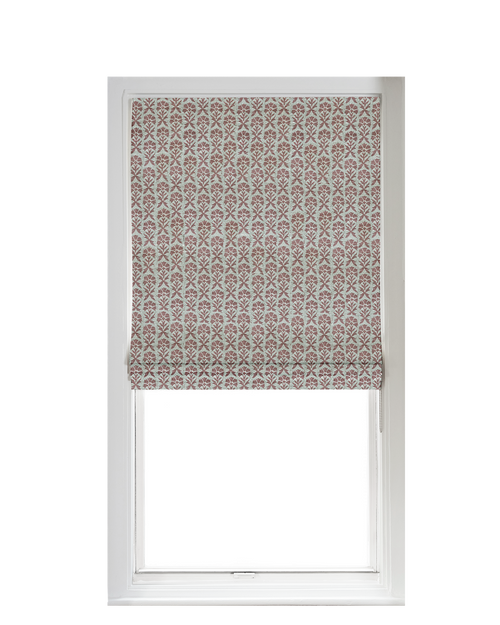 Custom Shade - Flat - Hollyhock Rose - 35 " width x 27 " height